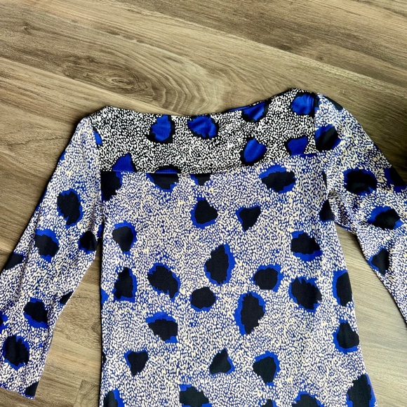 Diane von Furstenberg Ruri Cheetah Print Silk Shift Dress – Size 6 - Picture 5 of 12